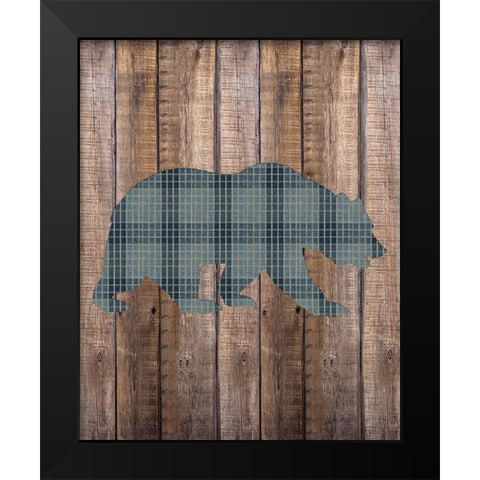 Bear Woods Black Modern Wood Framed Art Print by Allen, Kimberly