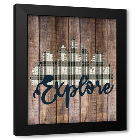 Explore Woods 2 Black Modern Wood Framed Art Print with Double Matting by Allen, Kimberly