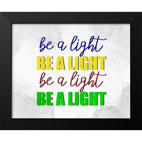 Be A Black Modern Wood Framed Art Print by Allen, Kimberly