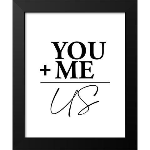 You Plus Black Modern Wood Framed Art Print by Allen, Kimberly