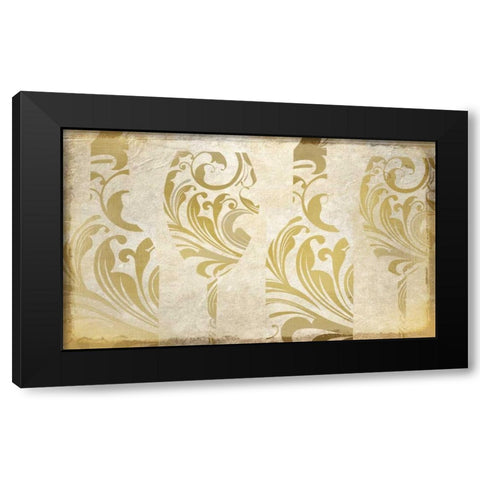 Golden Wine Black Modern Wood Framed Art Print by Allen, Kimberly