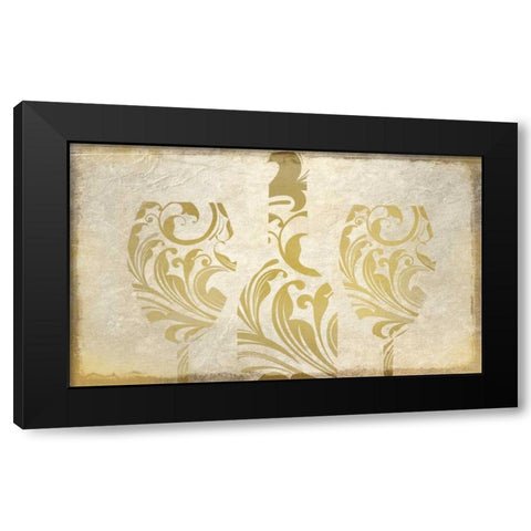 Golden Wine 2 Black Modern Wood Framed Art Print by Allen, Kimberly