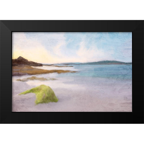 Beachy Black Modern Wood Framed Art Print by Allen, Kimberly