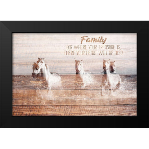 Your Heart Black Modern Wood Framed Art Print by Allen, Kimberly