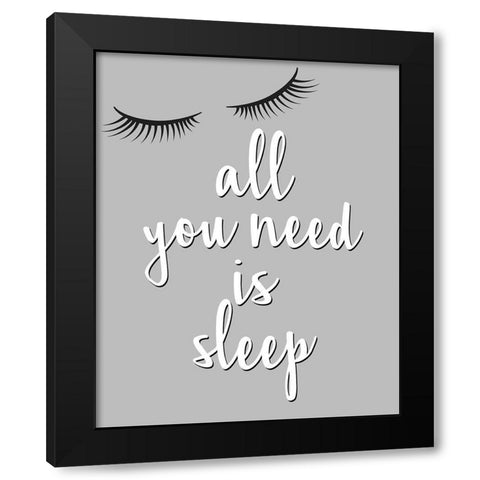 All You Need Black Modern Wood Framed Art Print with Double Matting by Allen, Kimberly