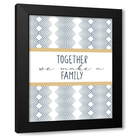 Together We Make Black Modern Wood Framed Art Print by Allen, Kimberly
