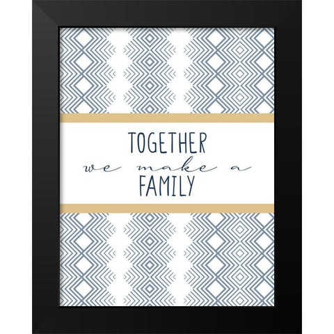 Together We Make Black Modern Wood Framed Art Print by Allen, Kimberly