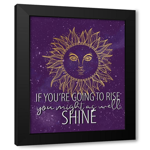 Rise Black Modern Wood Framed Art Print by Allen, Kimberly