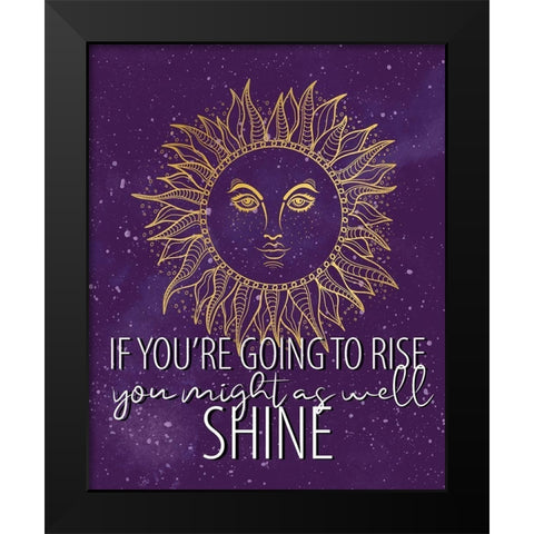 Rise Black Modern Wood Framed Art Print by Allen, Kimberly
