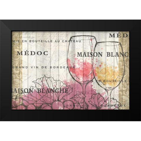 Bordeaux Black Modern Wood Framed Art Print by Allen, Kimberly