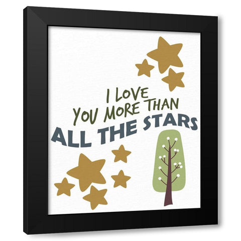 Woodland Playroom 1 Black Modern Wood Framed Art Print by Allen, Kimberly