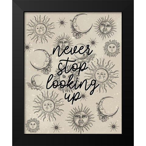 Moon And Sun Black Modern Wood Framed Art Print by Allen, Kimberly