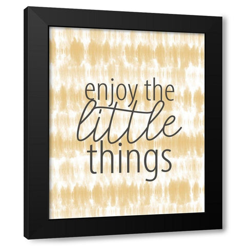 Enjoy the Little Things Black Modern Wood Framed Art Print by Allen, Kimberly