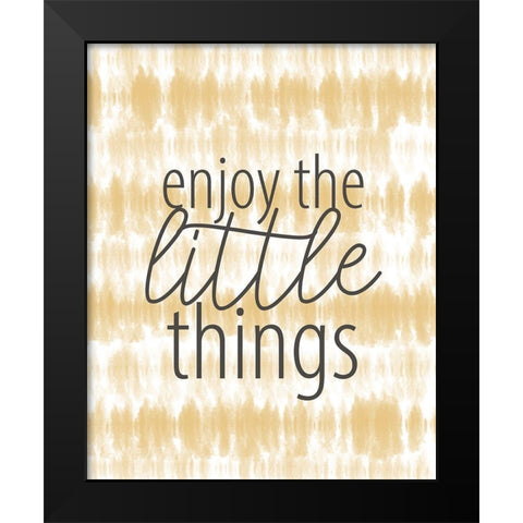 Enjoy the Little Things Black Modern Wood Framed Art Print by Allen, Kimberly