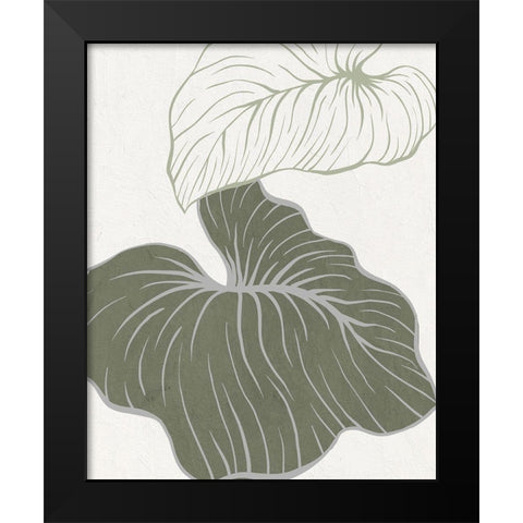 Serenity Palm 2 Black Modern Wood Framed Art Print by Allen, Kimberly