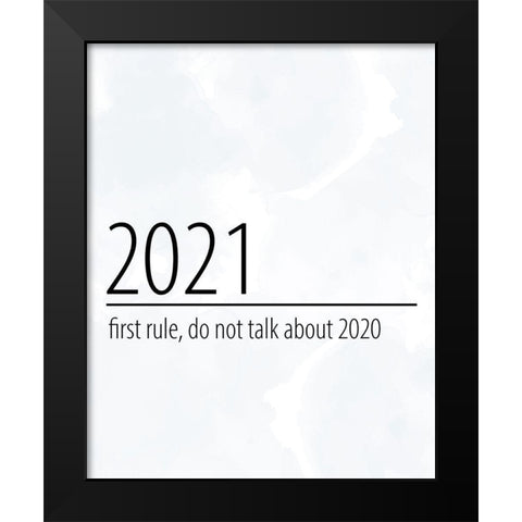 First Rule Black Modern Wood Framed Art Print by Allen, Kimberly