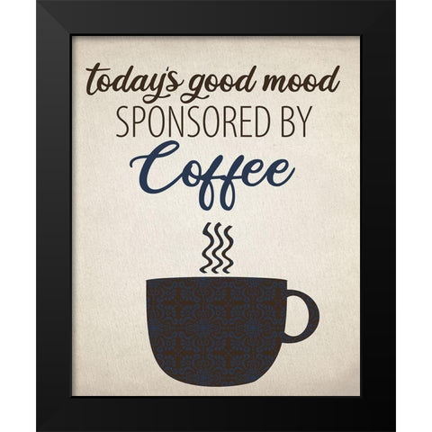 Good Mood Black Modern Wood Framed Art Print by Allen, Kimberly