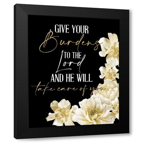 He Will Take Care 3 Black Modern Wood Framed Art Print by Allen, Kimberly