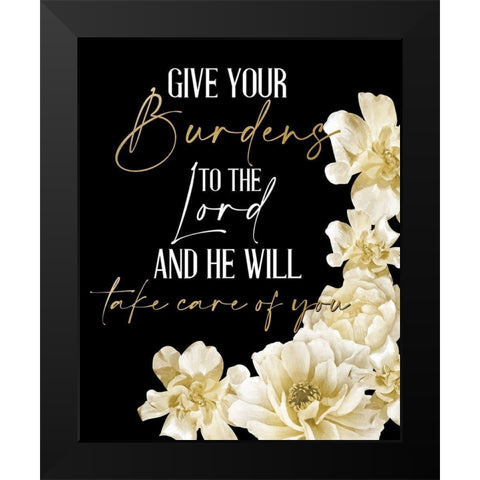 He Will Take Care 3 Black Modern Wood Framed Art Print by Allen, Kimberly