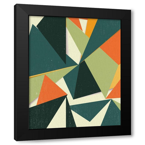 Angles 1 Black Modern Wood Framed Art Print by Allen, Kimberly