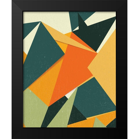 Angles 2 Black Modern Wood Framed Art Print by Allen, Kimberly
