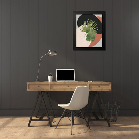Stones V4 Black Modern Wood Framed Art Print by Allen, Kimberly