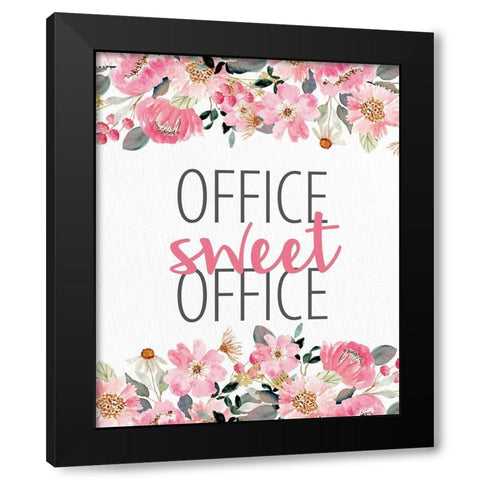 Office Sweet Office Black Modern Wood Framed Art Print by Allen, Kimberly