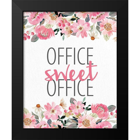Office Sweet Office Black Modern Wood Framed Art Print by Allen, Kimberly
