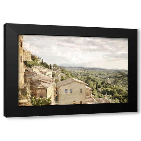 Tuscan Hillside Black Modern Wood Framed Art Print by Allen, Kimberly