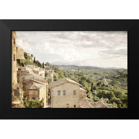Tuscan Hillside Black Modern Wood Framed Art Print by Allen, Kimberly