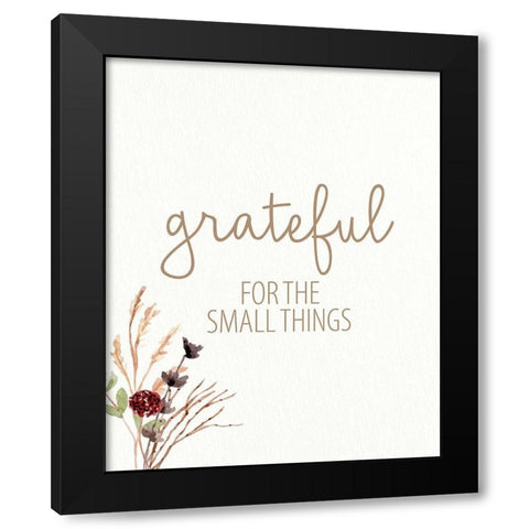 Grateful For Everything 1 Black Modern Wood Framed Art Print with Double Matting by Allen, Kimberly