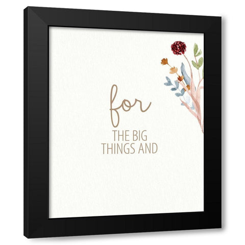 Grateful for Everything 2 Black Modern Wood Framed Art Print by Allen, Kimberly