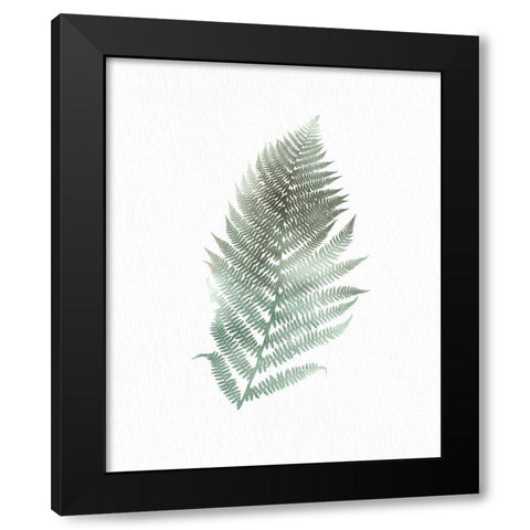 Watercolor Greens 2 Black Modern Wood Framed Art Print with Double Matting by Allen, Kimberly