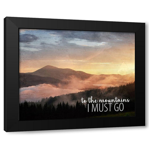 To the Mountains Black Modern Wood Framed Art Print with Double Matting by Allen, Kimberly