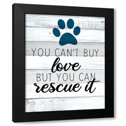 Buy Love Black Modern Wood Framed Art Print by Allen, Kimberly
