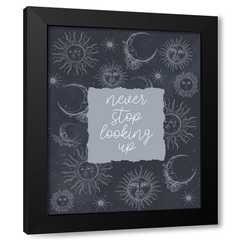Never Stop Looking Black Modern Wood Framed Art Print by Allen, Kimberly