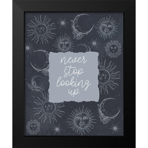 Never Stop Looking Black Modern Wood Framed Art Print by Allen, Kimberly