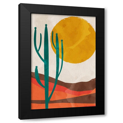 Desert Sun Black Modern Wood Framed Art Print by Allen, Kimberly