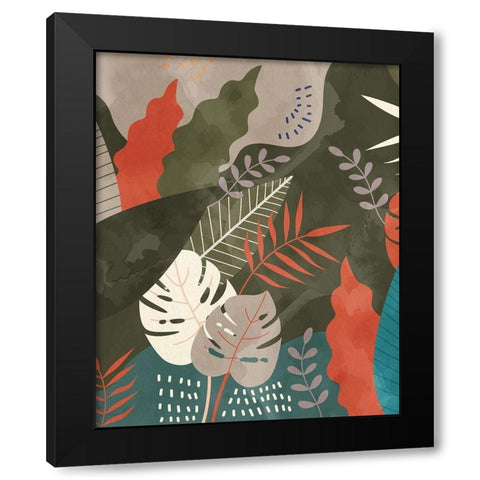 Tropic Green 1 Black Modern Wood Framed Art Print by Allen, Kimberly