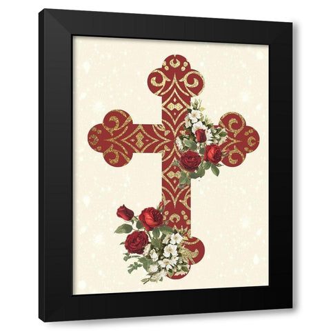 Pray 2 Black Modern Wood Framed Art Print by Allen, Kimberly