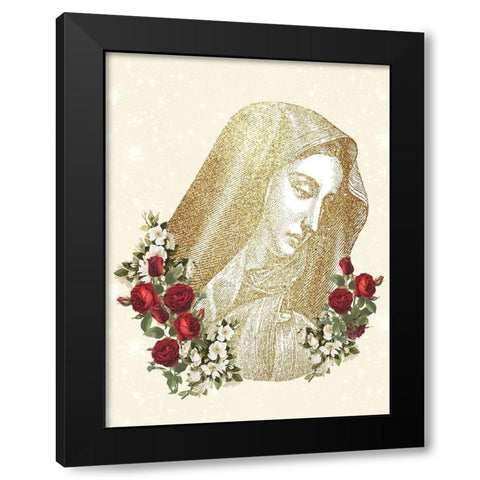 Pray 6 Black Modern Wood Framed Art Print by Allen, Kimberly