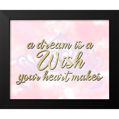 Heart Makes Black Modern Wood Framed Art Print by Allen, Kimberly