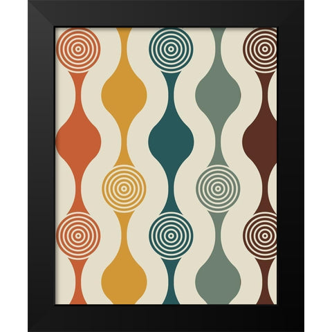 Lines 1 Black Modern Wood Framed Art Print by Allen, Kimberly