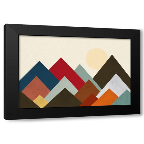 Mountain Range 1 Black Modern Wood Framed Art Print with Double Matting by Allen, Kimberly