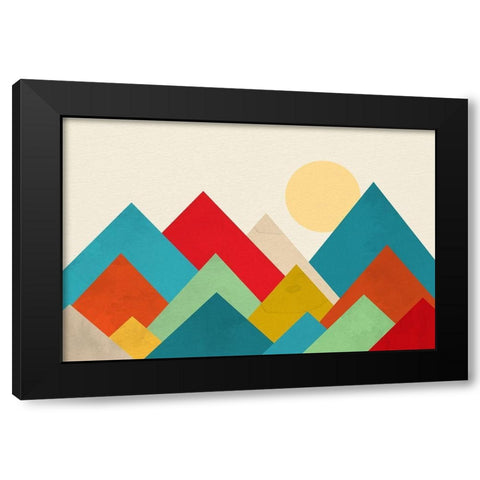 Mountain Range 2 Black Modern Wood Framed Art Print by Allen, Kimberly