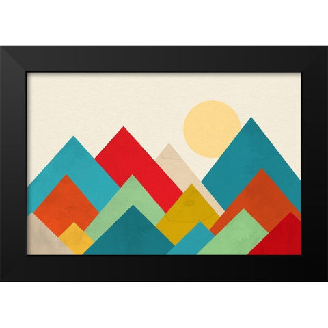 Mountain Range 2 Black Modern Wood Framed Art Print by Allen, Kimberly