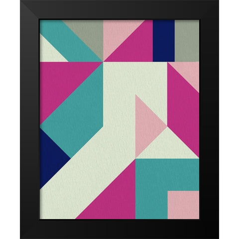 Shaped 1 Black Modern Wood Framed Art Print by Allen, Kimberly