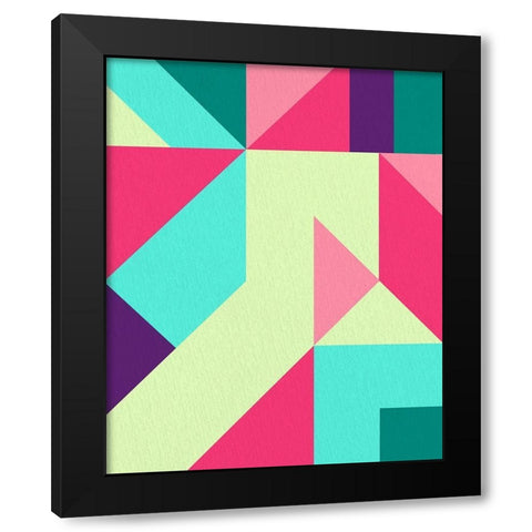 Shaped 2 Black Modern Wood Framed Art Print with Double Matting by Allen, Kimberly