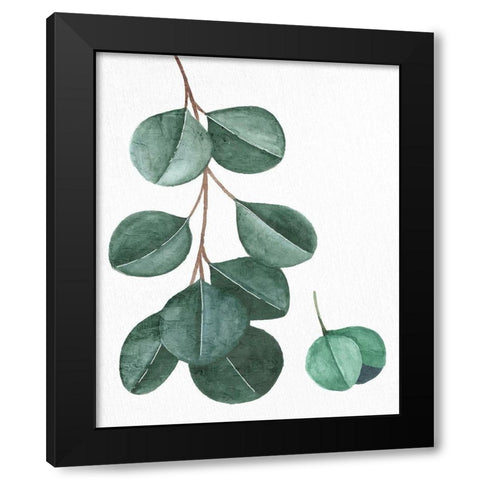 Greens 2 Black Modern Wood Framed Art Print with Double Matting by Allen, Kimberly