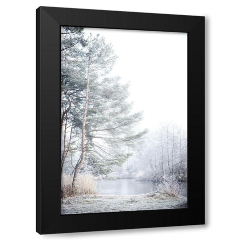 Silence Black Modern Wood Framed Art Print with Double Matting by Allen, Kimberly